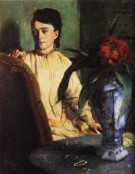 Edgar Degas Woman with Porcelain Vase china oil painting image
